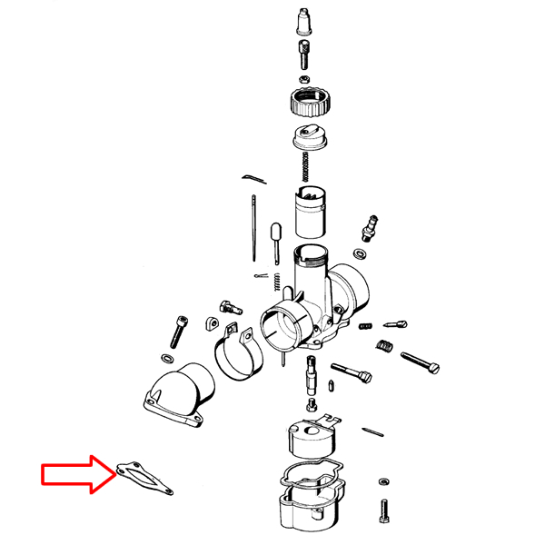 Dihtung grla karburatora Tomos CTX80 E90 or