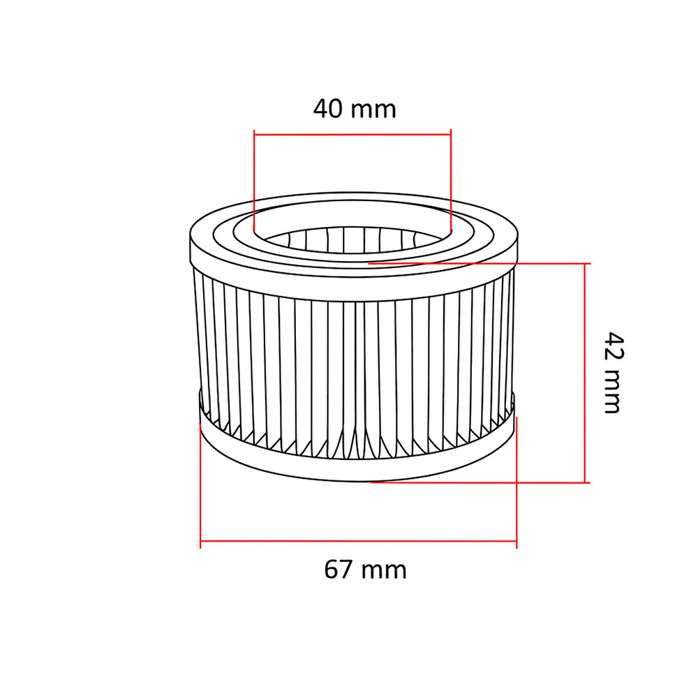 Filter vazduha Tomos BT50 CTX80