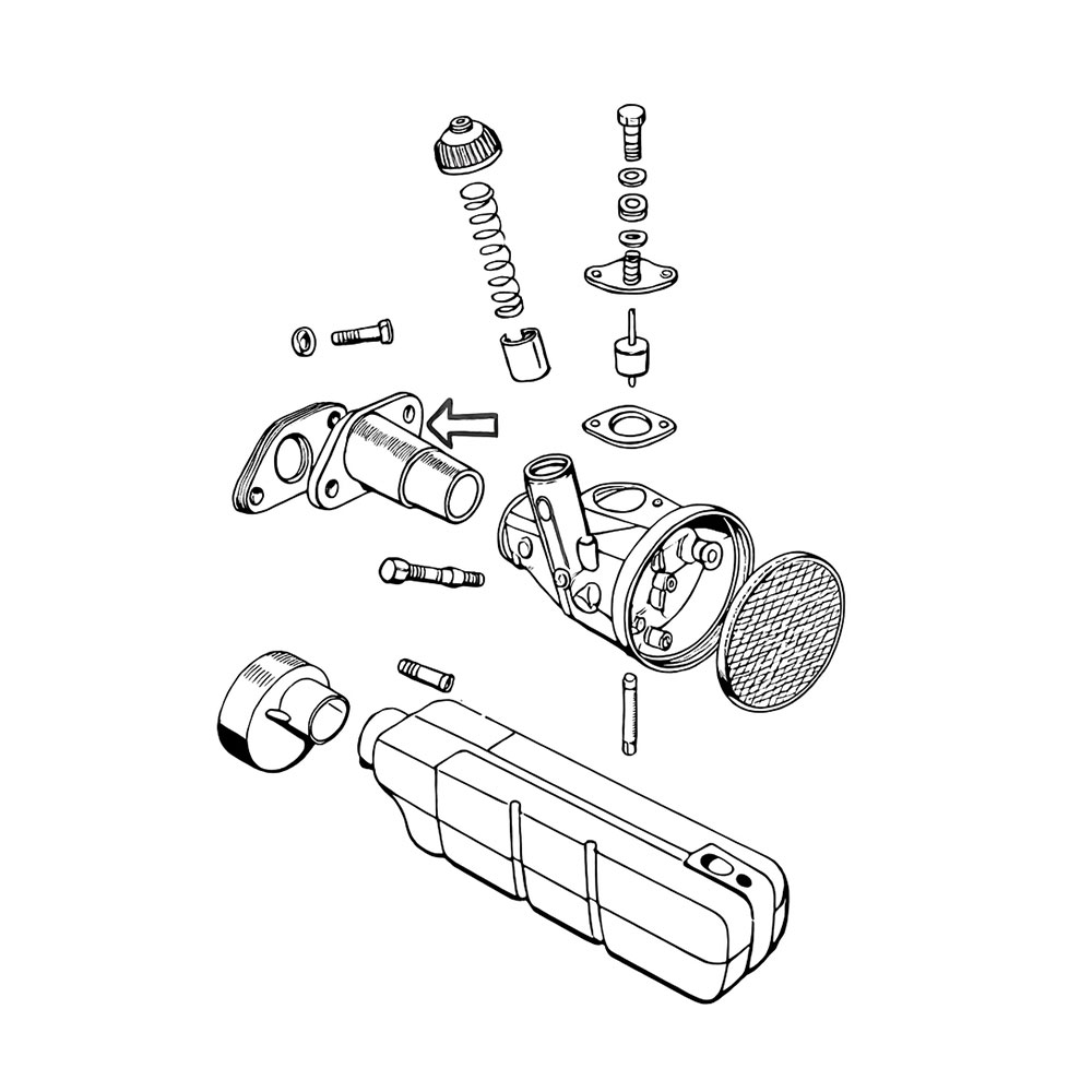 Grlo karburatora Tomos A3 Bing