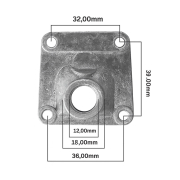 Grlo karburatora Tomos A35 A5 fi 12mm or