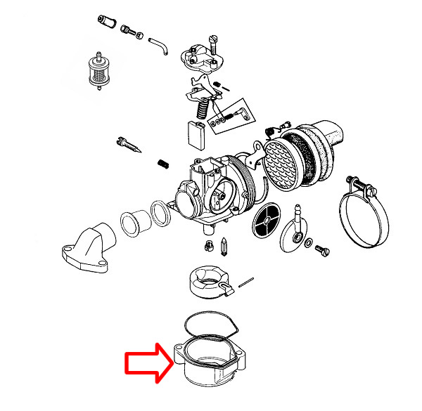 Lonče karburatora Dellorto Tomos or