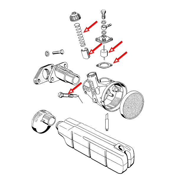 Set za reparaciju karburatora A3 Bing stari tip mali