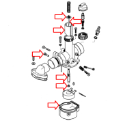 Set za reparaciju karburatora BT50 Bing mali