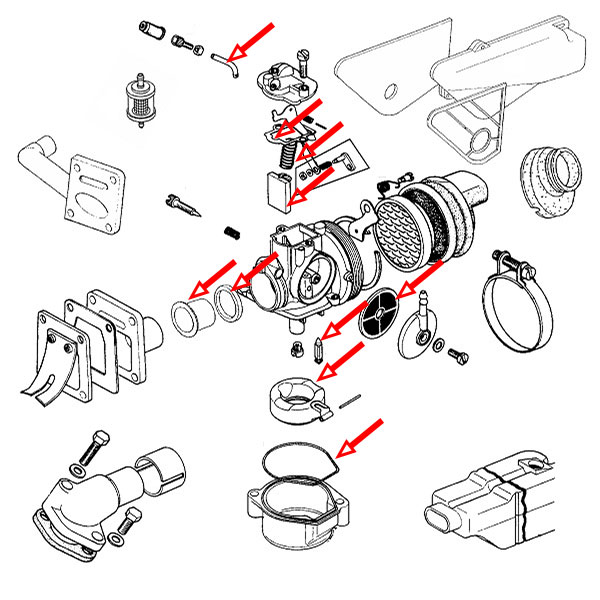 Set za reparaciju Dellorto karb. SHA 14-12 (veliki set)