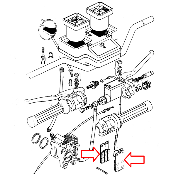 Disk pločice za motocikle RMS Tomos BT50 CTX80