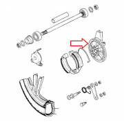 Nosač pakni Tomos A3 A35 A5 liveni točak (prečnik 110 mm)