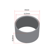 Čaura kvačila Tomos A3 bronza fi 12,5x15x22,8 mm