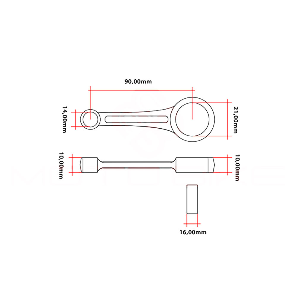 Klipnjača Tomos fi 10 mm VINI