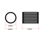 Igličasti ležaj 14x18x17 mm klipnjače gornji Tomos CTX INA