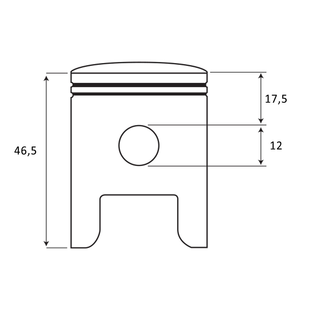 Klip Tomos fi 40x12 mm L karika Meteor