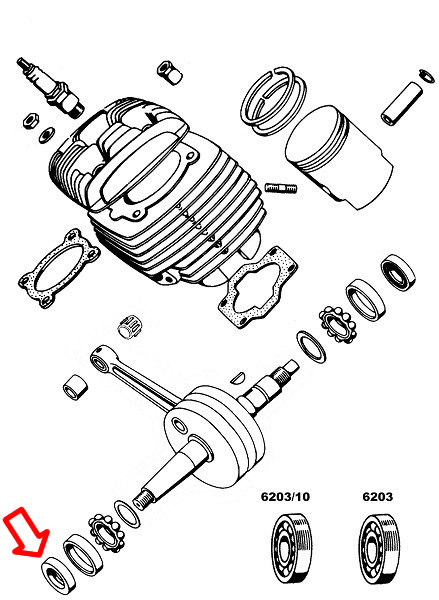 Semering 17x35x7 mm CN