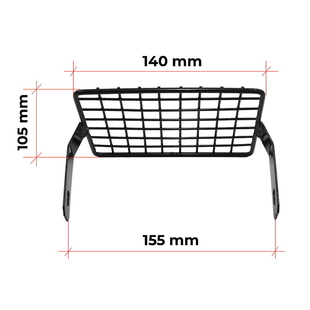 Mreža fara kocka crna Tomos 100x140 mm