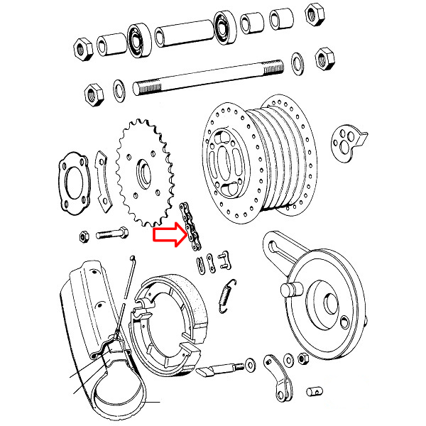 Lanac Favorit 415 - 92 linka Tomos