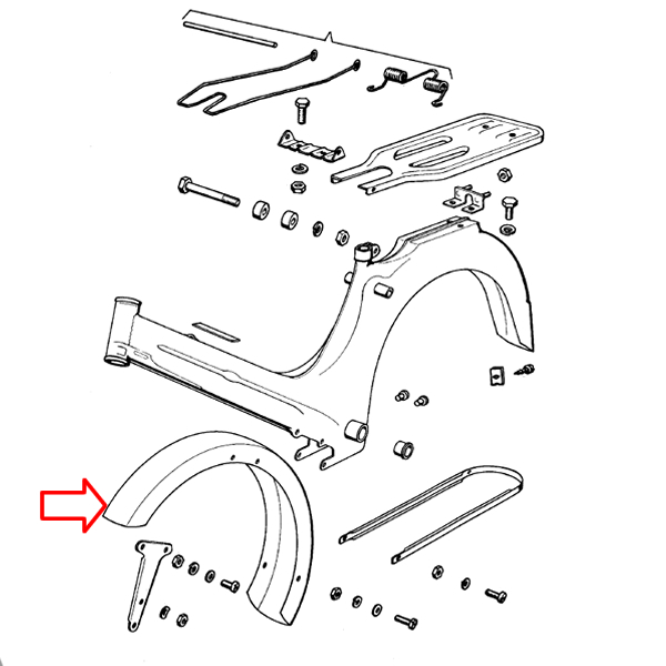 Blatobran prednji pvc APN4 Tomos