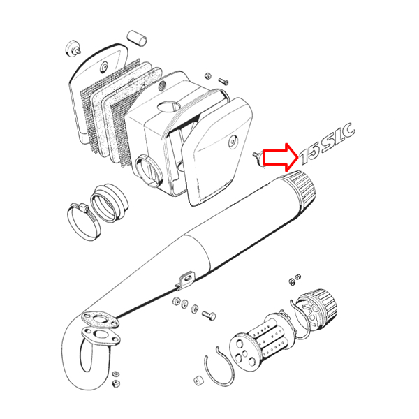 Nalepnica Tomos T15 SLC