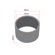 Čaura prednjih vila Tomos APN uže pvc fi 23x28x26 mm