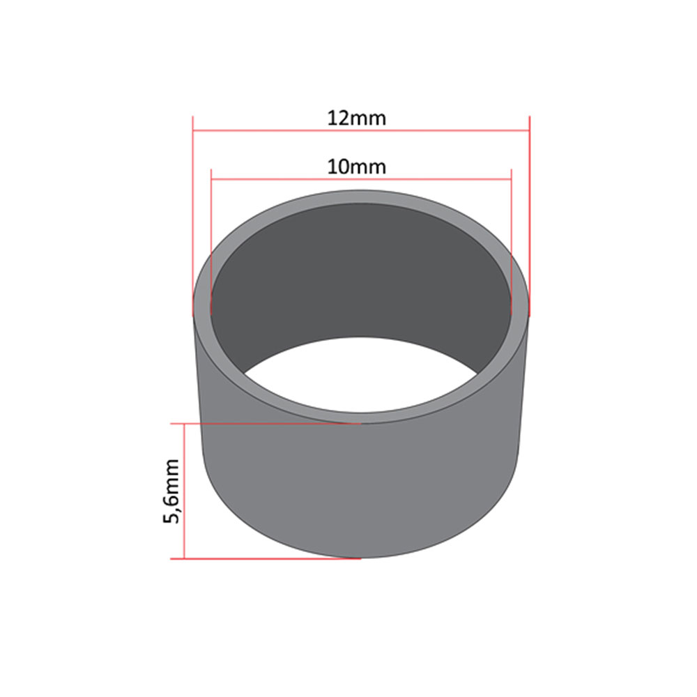 Čaurica kajle kurble fi 10x12x5,6 mm