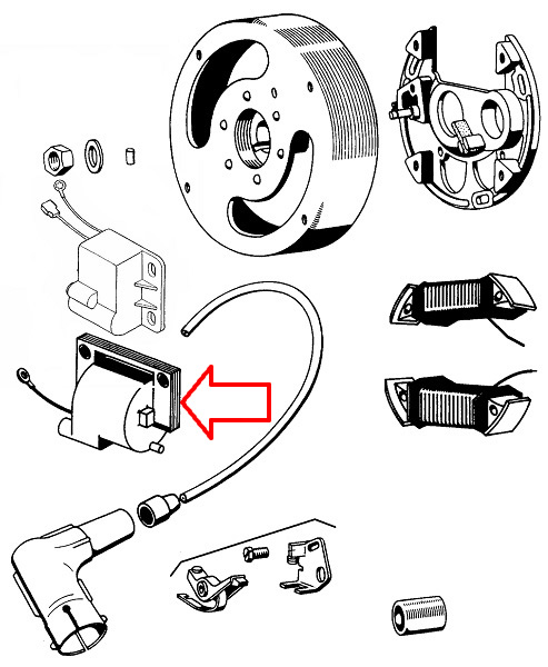 Bobina Tomos 12V Wat Yong