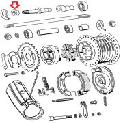 Matica šuplje osovine Tomos APN4 T14 M16x1 mm