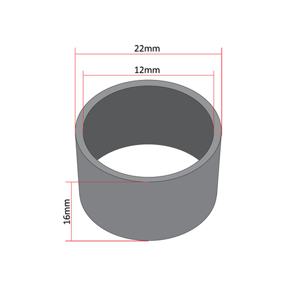 Čaura odstojnik točka Tomos APN fi 12x22x16 mm zadnji