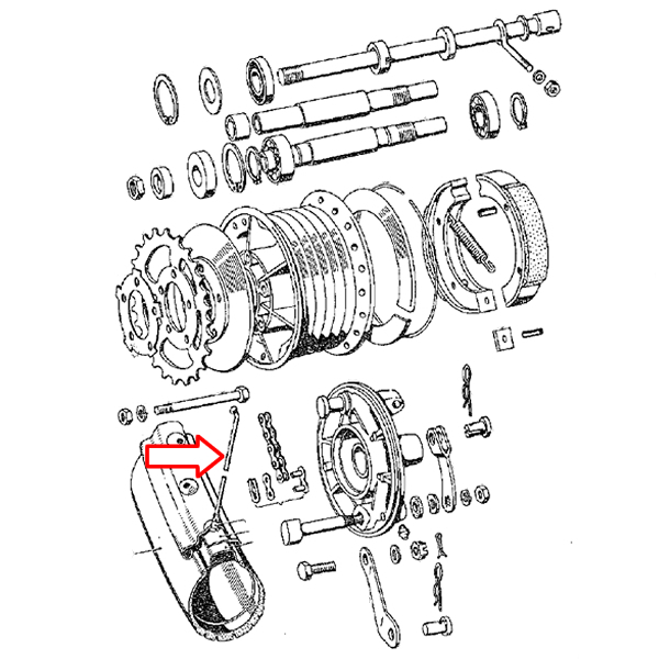 Žbice Tomos T12 19" set 3,5x190 mm