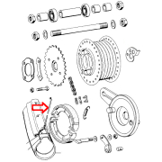 Žbice Tomos A3 16" set 3,5x160 mm