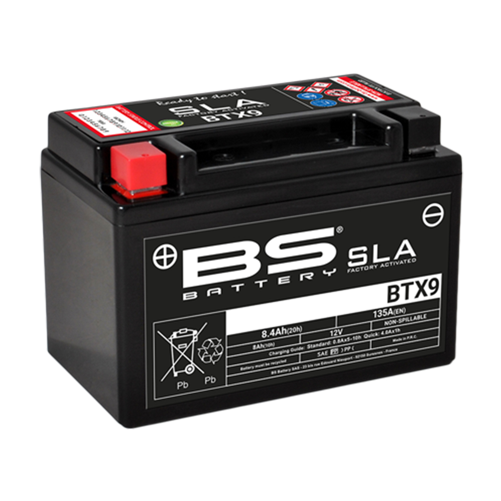 Akumulator BS 12V 8Ah SLA gel BTX9-FA levi (150x87x105) 135A