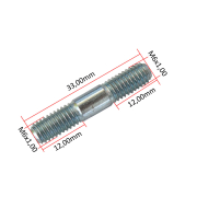 Brezon auspuha M6x33 Peugeot Speedfight.Buxy RMS