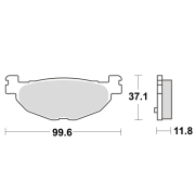 Disk pločice TRW MCB768SRM ( MAXI - SCOOTER SINTER )