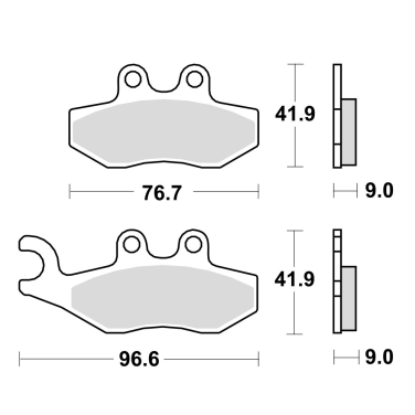 Disk pločice za motocikle TRW MCB744SRM ( MAXI - SCOOTER SINTER)