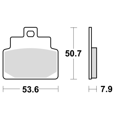 Disk pločice TRW MCB709 ( ORGANIC )