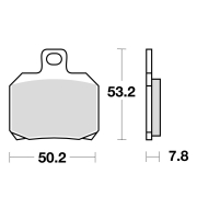 Disk pločice za motocikle TRW MCB700SRM ( MAXI - SCOOTER SINTER )