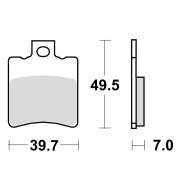 Disk pločice za motocikle TRW MCB696EC ( ORGANIC )