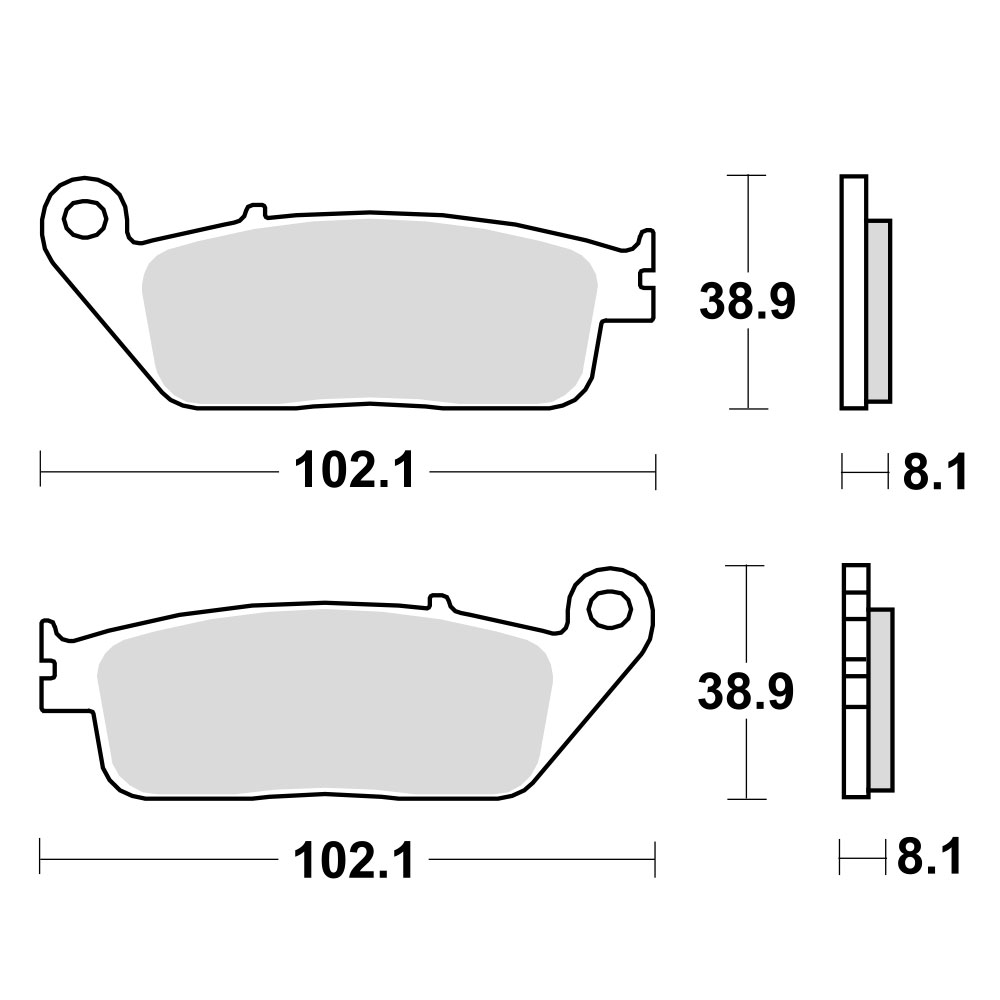 Disk pločice za motocikleTRW MCB598SRM ( MAXI - SCOOTER SINTER )