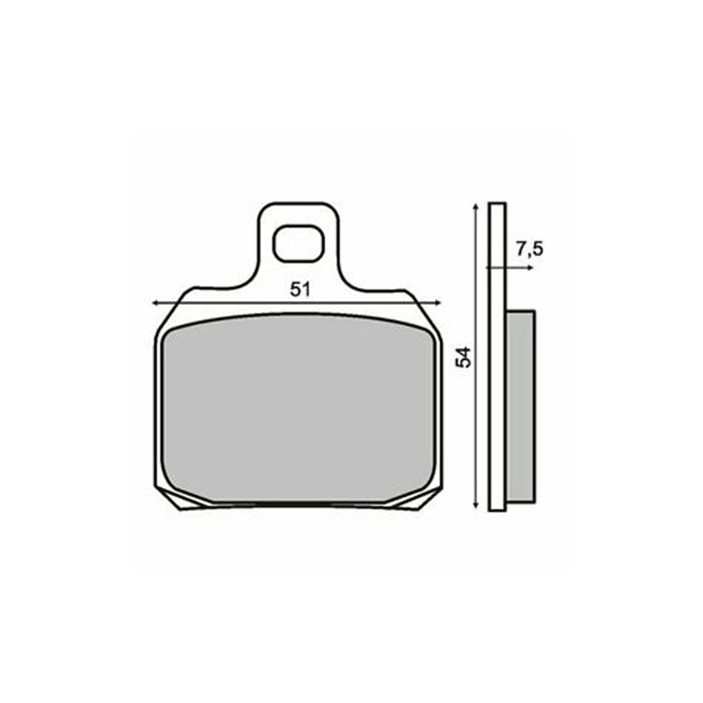 Disk pločice za motocikle Piaggio X9 180/250/500 FDB2074 EF Ferodo