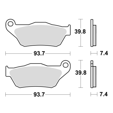 Disk pločice TRW MCB786SRM ( MAXI - SCOOTER SINTER)