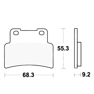 Disk pločice TRW MCB847SRM ( MAXI - SCOOTER SINTER )