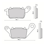 Disk pločice Yamaha N-Max 125-150cc RMS ( MCB892 )