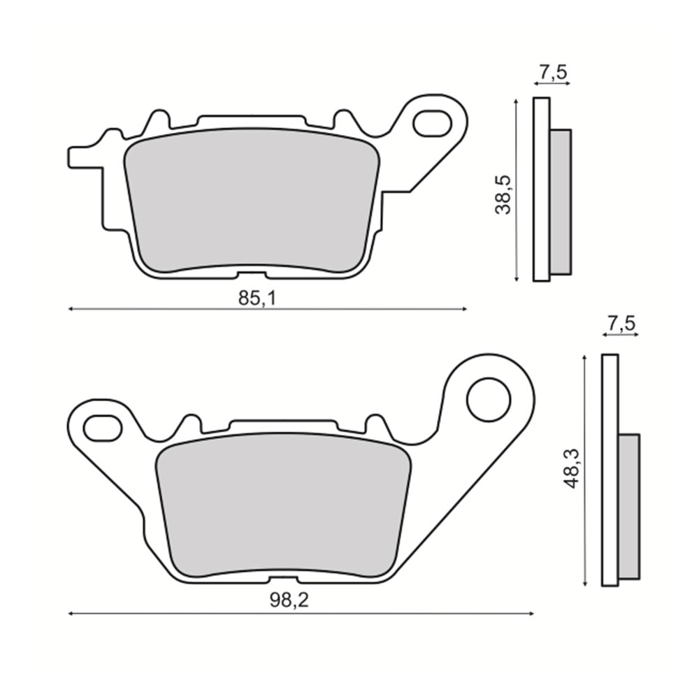 Disk pločice Yamaha N-Max 125-150cc RMS ( MCB892 )