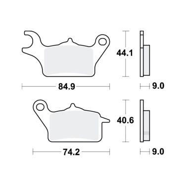 Disk pločice TRW MCB882 ( ORGANIC )