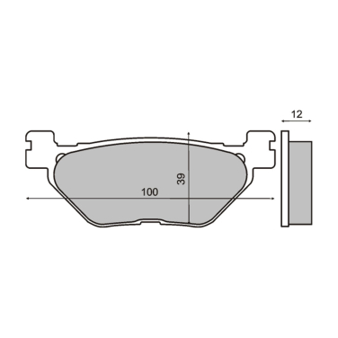 Disk pločice Yamaha T-Max 500/530 12-17  RMS