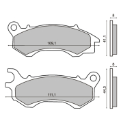 Disk pločice Honda PCX 125/150 prednje 10- RMS