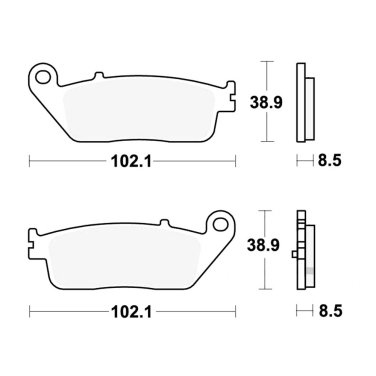 Disk pločice za motocikle TRW MCB845SRM ( MAXI - SCOOTER SINTER )