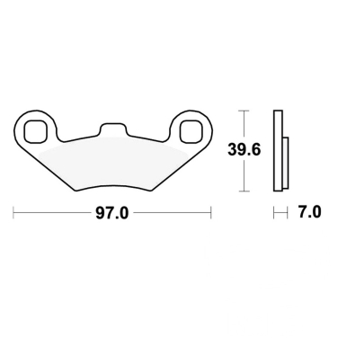 Disk pločice TRW MCB874SRM ( MAXI - SCOOTER SINTER )