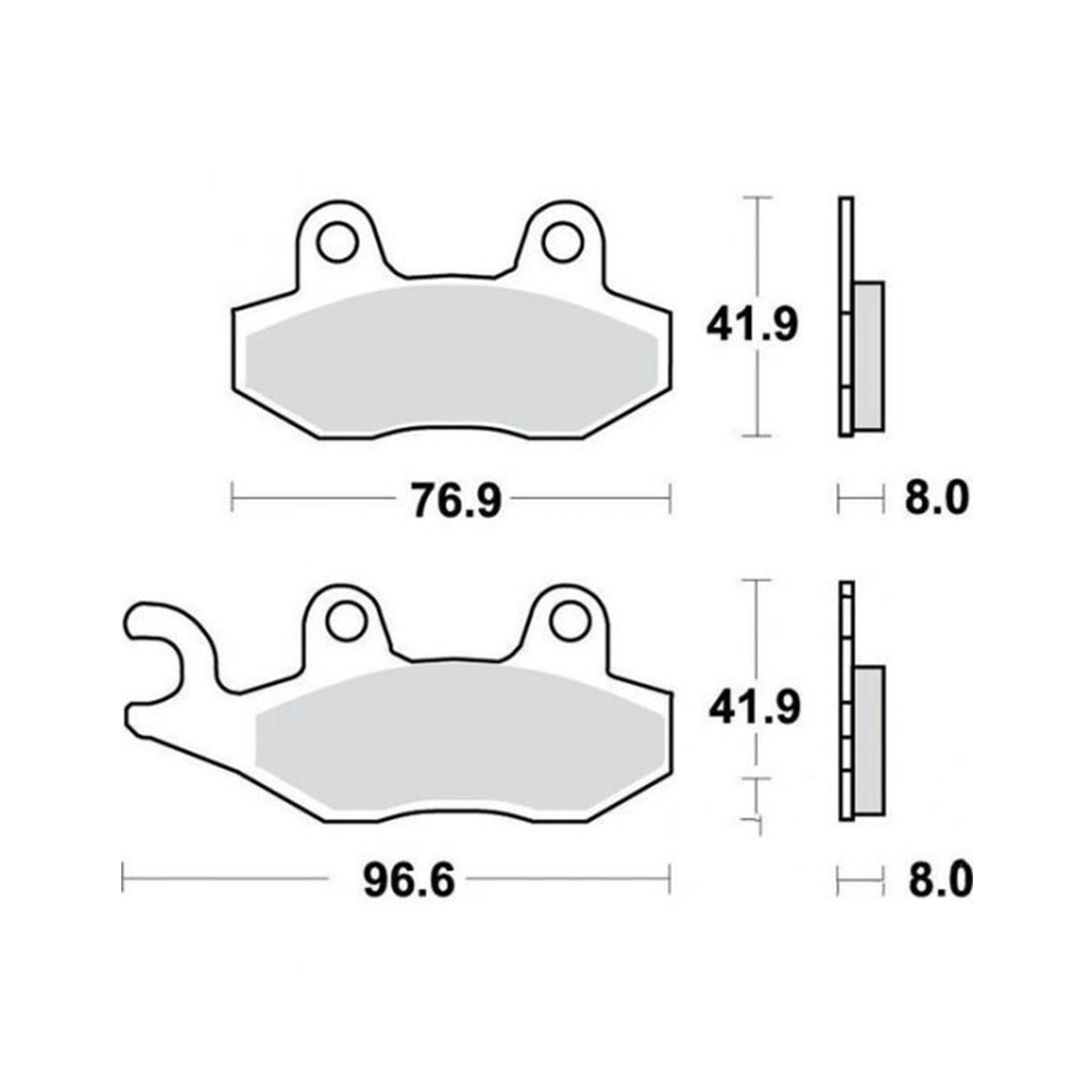 Disk pločice PERFTEC R90 S1040BR ( SEMI SINTER )