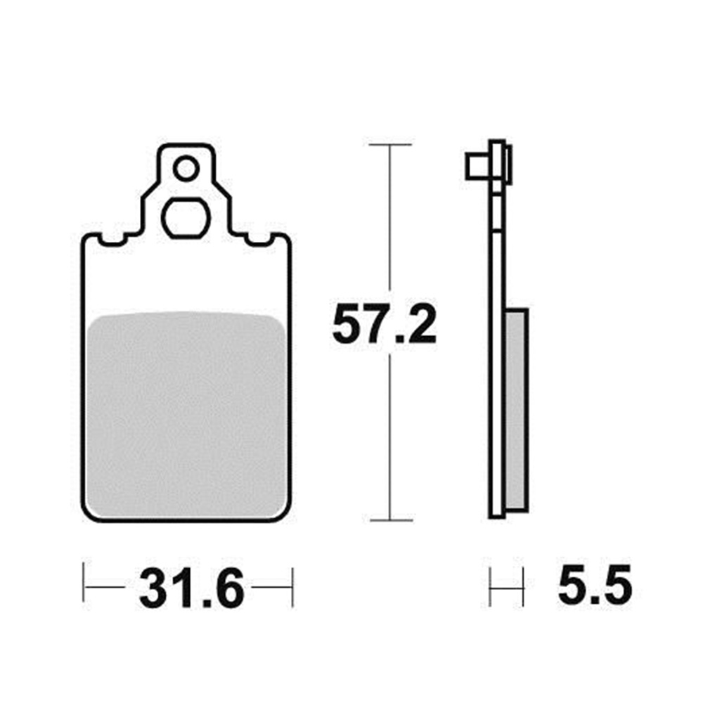 Disk pločice PERFTEC R90 S1069R ( SEMI SINTER )