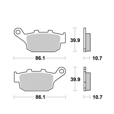 Disk pločice PERFTEC R90 S1070R ( SEMI SINTER )