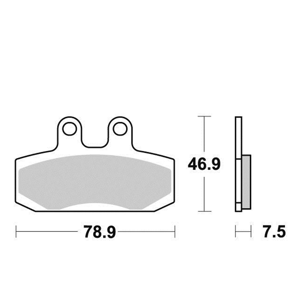 Disk pločice PERFTEC R90 S1074R ( SEMI SINTER )