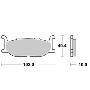 Disk pločice PERFTEC R90 S1079R ( SEMI SINTER )