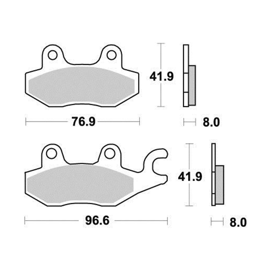 Disk pločice PERFTEC R90 S1085R ( SEMI SINTER )